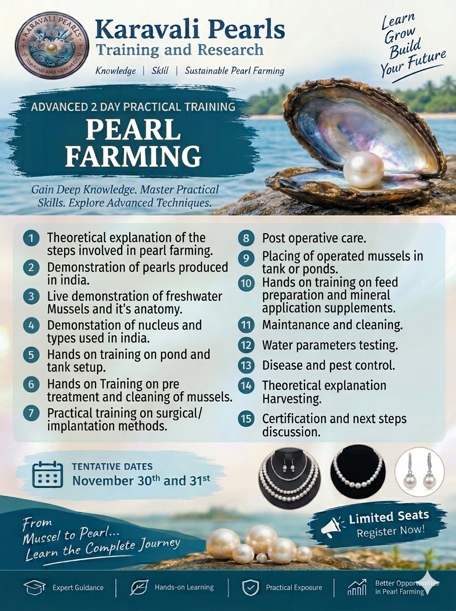 Karavali Pearls Training and Research Seal Logo